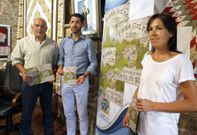 Manel De�n, Luis Oujo y Mar�a Maneiro, durante la presentaci�n. 