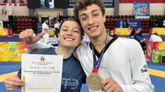 Luc�a y Adri�n Salanova, en el torneo.