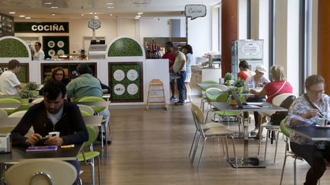Cafetería del hospital de Vigo, en imagen de archivo