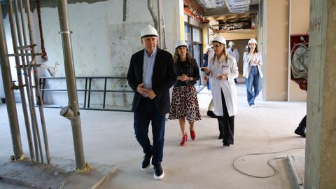 Caamaño visitó las obras del nuevo servicio este viernes en el Naval