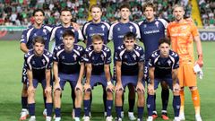 El once del Celta en su visita a Nicosia.