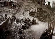 Reproducci�n de una foto antigua, cedida por la Asociaci�n Cultural Minas da Silvarosa.