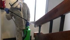 Valentin Francisco Eij�n, trabajador de limpieza