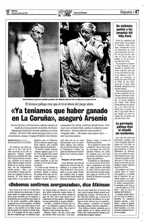 Las palabras de Arsenio y Atkinson