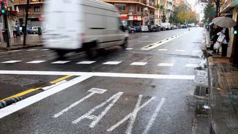 Huelga de taxis en Valencia.