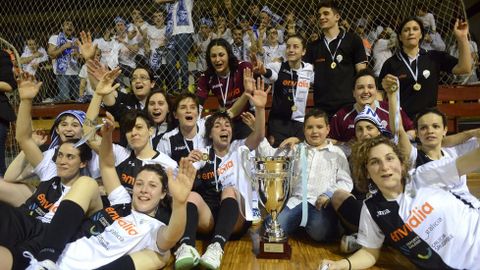 MARZO. La Copa Xunta de f�tbol sala femenino entre el Cidade das Burgas y el Ourense CF acab� con la victoria de este �ltimo