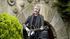 Xoel L�pez durante la presentaci�n de la campa�a tur�stica Cami�a Galicia del Xacobeo 21-22