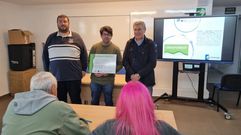 Jos� Miguel P�rez, Pablo Condo y Aurentino Alonso en la presentaci�n del proyecto.