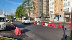 La avenida de Arteixo, todav�a en obras, a la espera de que los trabajos finalicen para conectarla con la intermodal