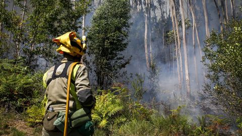 El gran incendio de Cures, en imgenes