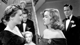 Anne Baster y Bette Davis, las protagonistas de &laquo;Eva al desnudo&raquo;