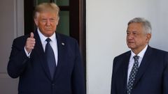 Andr�s Manuel L�pez Obrador visit� en julio a Donald Trump en la Casa Blanca