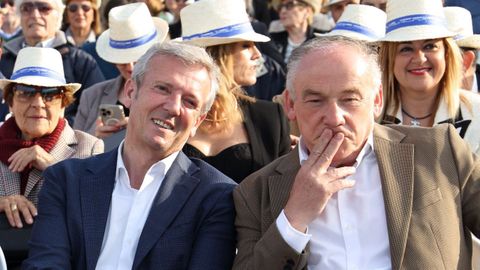 Alfonso Rueda y Miguel Lorenzo, en un mitin en A Coru�a en el 2023