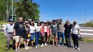 Imagen tomada esta tarde de la expedici�n espa�ola en la ciudad de Danville, en el estado de Arkansas