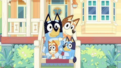 Imagen de Bluey y su familia