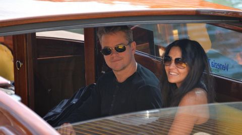 Matt Damon y su mujer,  Luciana Barroso, en una imagen de archivo