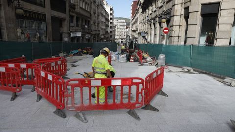 El futuro aspecto de la calle Concordia ya está a la vista en alguno de sus tramos.
