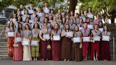 Graduaci�n de la decimotercera promoci�n del Grao de Enfermer�a de Ourense.