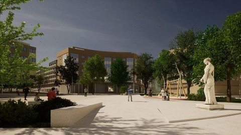 Reubicaci�n de la estatua. Una de las acciones m�s singulares del proyecto ser� la reubicaci�n de la escultura dedicada a Rosal�a de Castro, que se dispondr� en una l�mina en la parte noroeste de la plaza. Con ello, se busca dignificar la pieza y darle su lugar en el espacio, en un �ejercicio de respeto� que, adem�s, libera el centro.