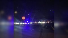 Un accidente m�ltiple obliga a cortar la AP-9 en Oroso