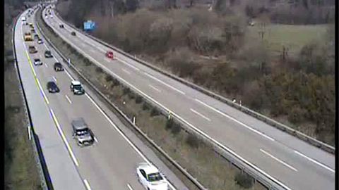 Retenciones en la A-66, en las inmediaciones de Lugones