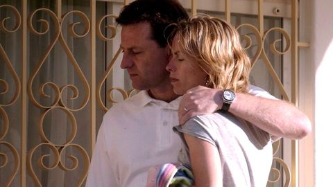 Jerry y Kate McCann en Praia da Luz en septiembre del 2007