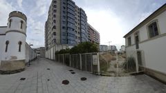 Solar de detr�s de O Vello C�rcere de Lugo donde se levantar� un edificio de viviendas