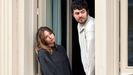 Stella del Carmen y su novio, en la semana santa de Mlaga