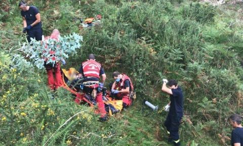 Accidente de moto en Llanes
