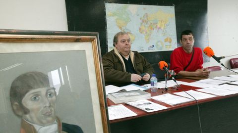 Ferreiro Chans y Suso Lista, en un acto en Cabana en el 2007