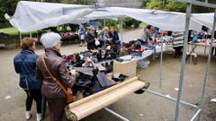 Los feriantes de Bouzas protestan por sus condiciones