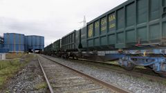 Buena parte de la basura que llega desde las plantas de tratamiento lo hace en tren