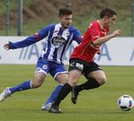 Samu, en un lance del choque ante el Fabril. 