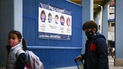 Carteler�a de prevencion del covid en un colegio de Ourense