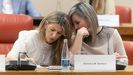La vicepresidenta segunda del Gobierno, Yolanda D�az, y la portavoz de Sumar en el Congreso, Ver�nica M. Barbero, este lunes.