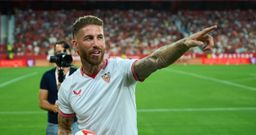 Sergio Ramos.Sergio Ramos en su presentacin con el Sevilla