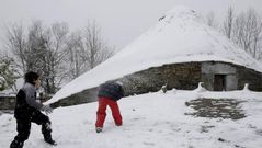 Nieve en la monta�a lucense