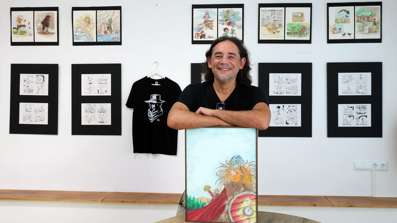 El ilustrador noiés Fran López, Fechán: «Si no te mantienes activo, acaban olvidándote en el mercado del arte»