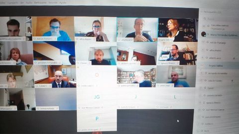 Reuni�n virtual de la Junta de Portavoces del parlamento asturiano