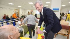 Alfonso Rueda en la inauguraci�n de la residencia de Campolongo. 