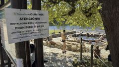 As� quedaron preparadas este martes las termas de A Chavasqueira y Mu��o da Veiga