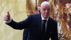 Gianni Infantino, antes de la final del Mundial entre Espa�a y Argentina