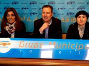 Marga Varela, Miguel Ferreiro y Bel�n Insua.
