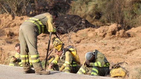 Bomberos en La Utrera, Le�n
