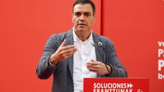 PEDRO S�NCHEZ, AYER EN VITORIA