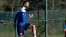 Borja Granero, en un entrenamiento