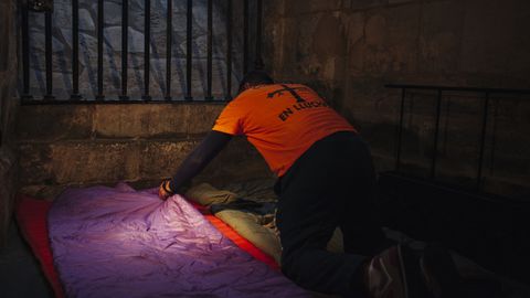 Trabajadores de Vesuvius, encerrados en la Catedral de Oviedo