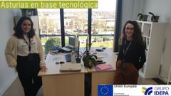 Carlota Abello y Roc�o Cachero, socias fundadoras de la empresa asturiana Dogram