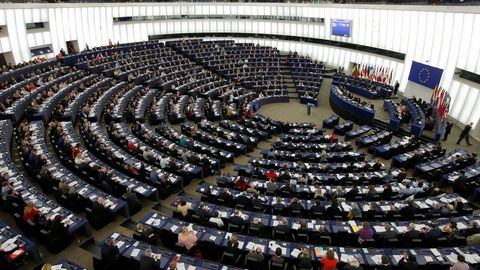 Pleno de la Eurocamara, en su sede de Estrasburgo, en una foto de archivo