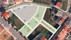 P�rking en el cruce de Cami�o dos Cabalos (UA 5.1).